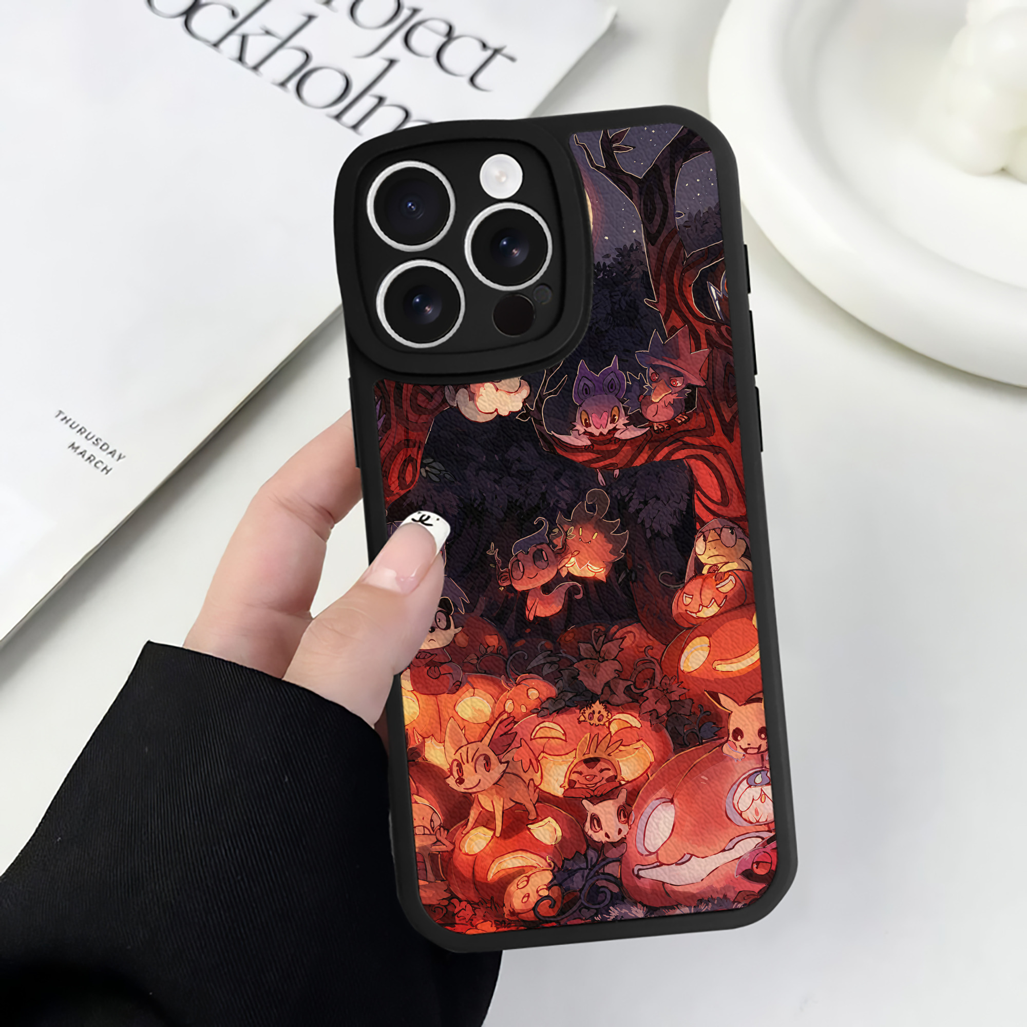 （画像用） ポケットモンスター Pokémon 【iPhone 16シリーズ対応】シリコンスマホケース（レザー調） 材質：シリコン